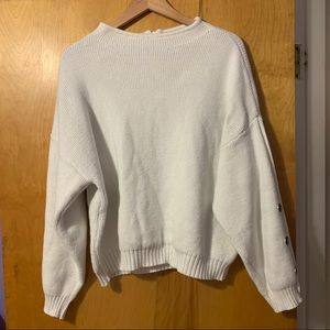 euc button-sleeve nine west sweater